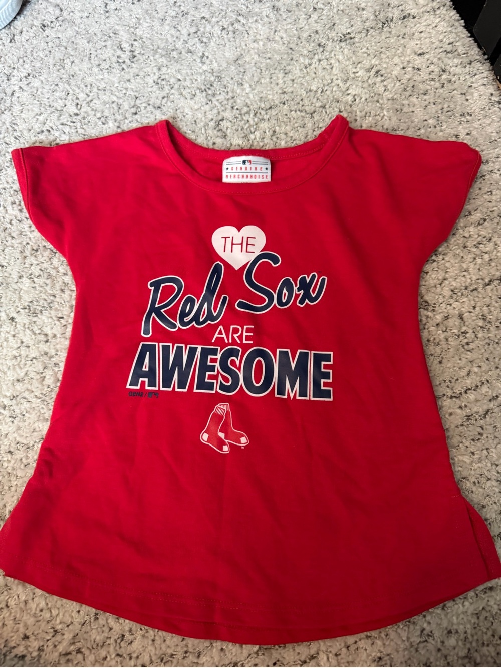 MLB Boston Red Sox EUC little girls tshirt 4t